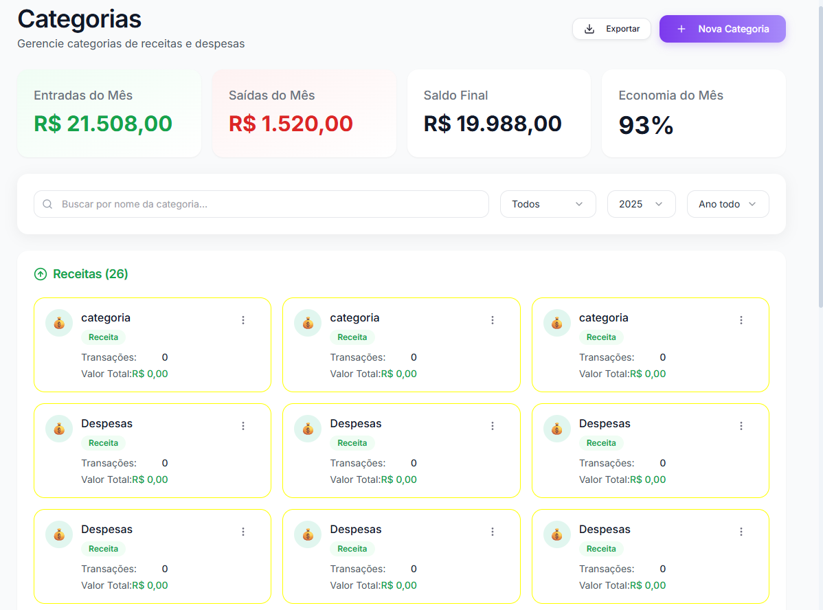 Categorias Personalizadas